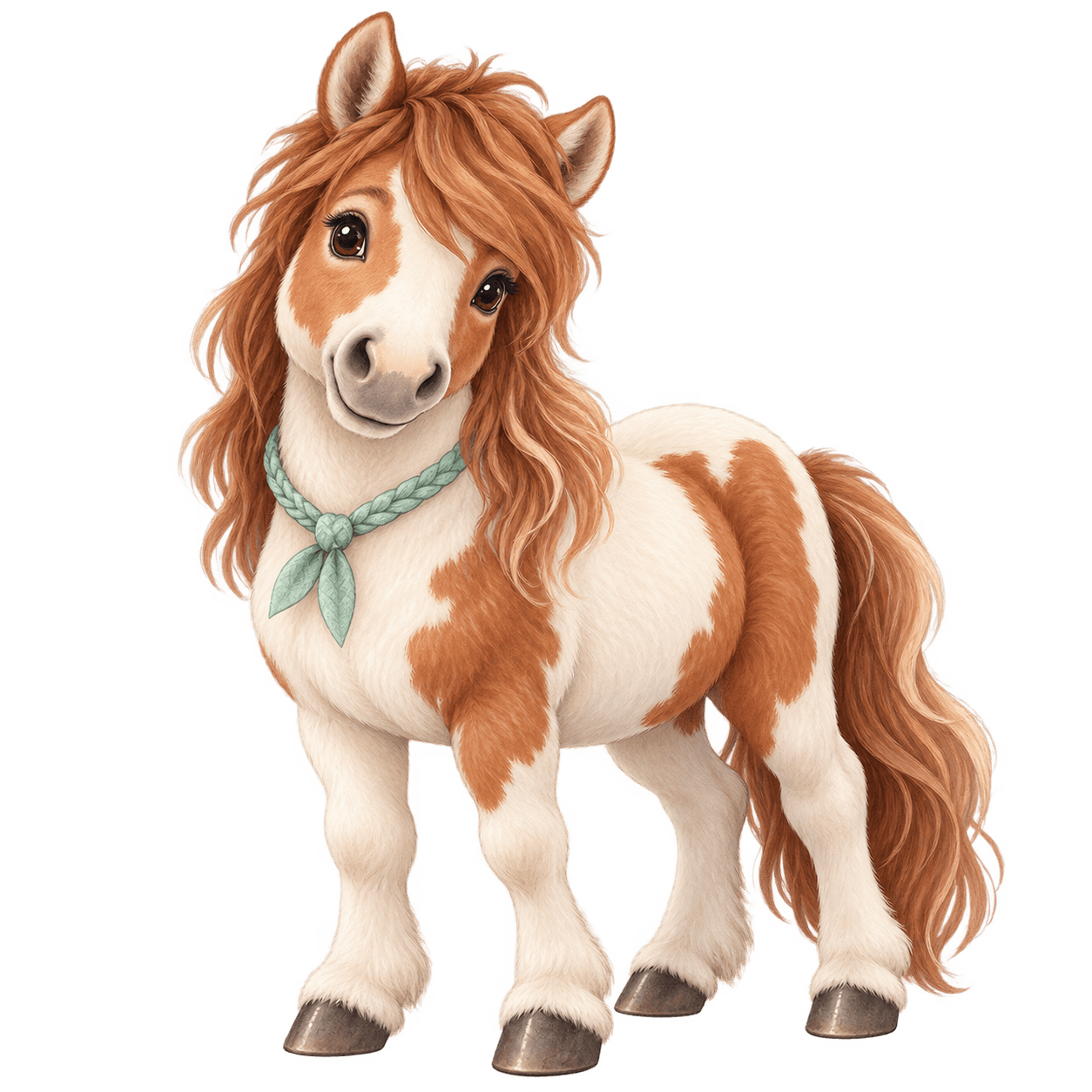 Flocke, dein geschecktes Pony mit Minttuch